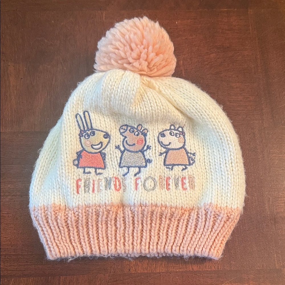 Peppa Pig Toddler Baby Winter Hat Tuque Friends Forever
